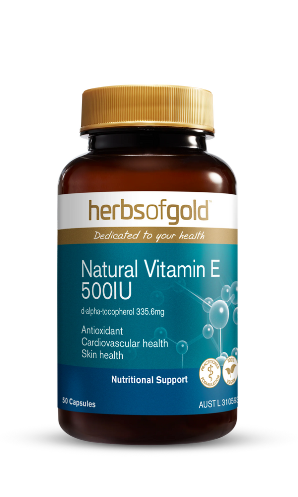 HERBS OF GOLD NATURAL VITAMIN E 500IU