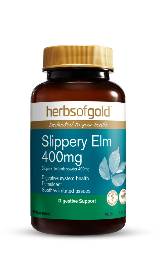 HERBS OF GOLD SLIPPERY ELM 400MG