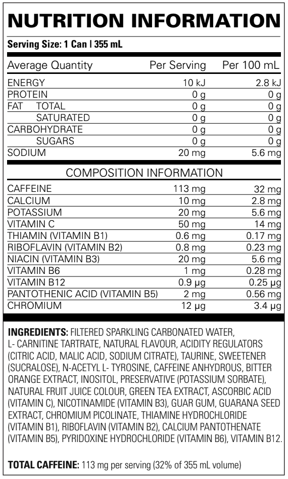 EHP LABS OXYSHRED ULTRA ENERGY CAN