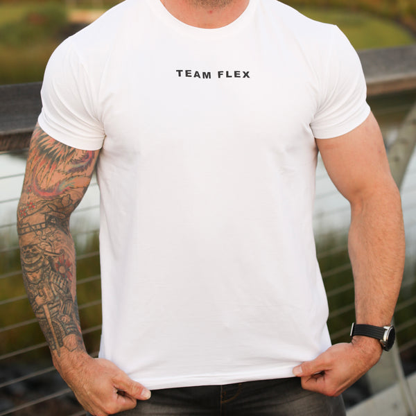 TEAM FLEX WHITE BASIC TEE