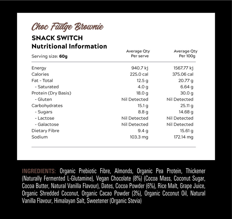 SWITCH NUTRITION SNACK SWITCH