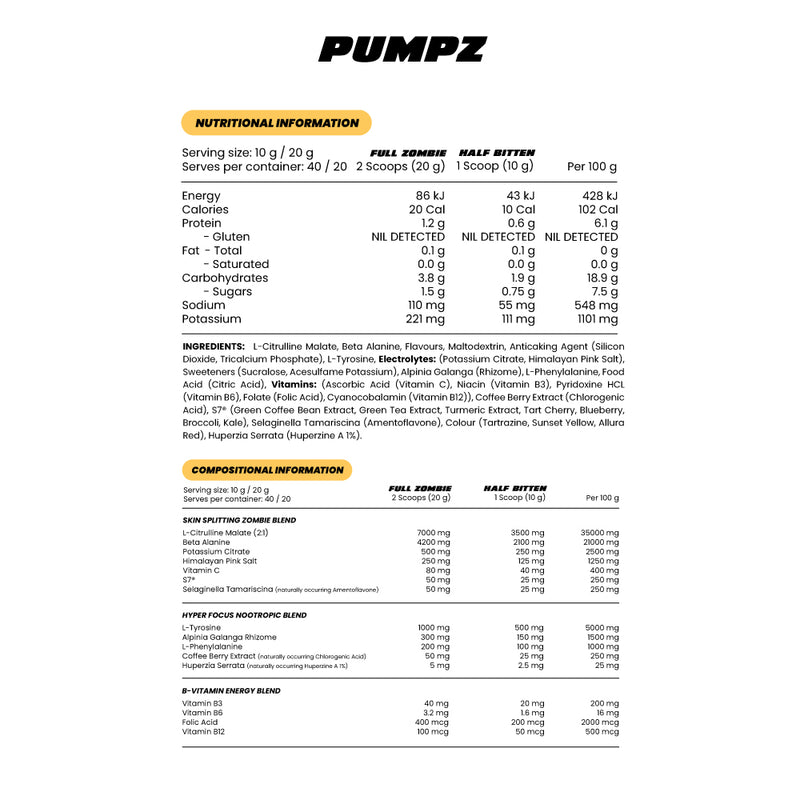 ZOMBIE LABS PUMPZ