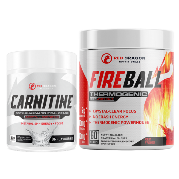 RED DRAGON FIREBALL + CARNITINE STACK