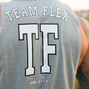 TEAM FLEX GREY STAPLE MUSCLE TEE