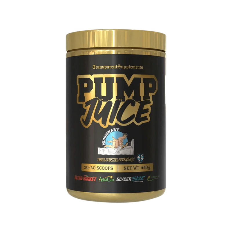 TRANSPARENT SUPPLEMENTS PUMP JUICE